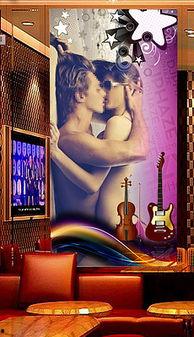 男女黄色背景照片,男女黄色背景下的独特魅力